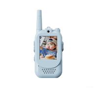 Video Intercom For Children, Rechargeable Video -Walkie Talkies For Kids With Lanyard, No WiFi Needed For Real-Time Talk(Blue Pink)