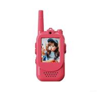 Video Intercom For Children, Rechargeable Video -Walkie Talkies For Kids With Lanyard, No WiFi Needed For Real-Time Talk(Red Green)