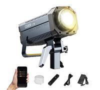 Video Light, COLBOR CL330 Lite 330W Continuous Lighting 2700-6500K Bi-Color CRI96+ 65800 Lux@3.3ft COB Studio Light Professional with 10 Light Effects【Carrying Bag and Reflector NOT included】
