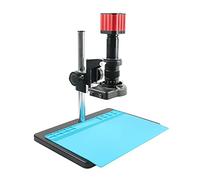 Video Microscope Camera 4K 1080P USB HDMI I_MX337 Electronic Digital Industrial Video Microscope Camera 180X 300X C Mount Lens For Repair Soldering (Color : A, Size : 300X)