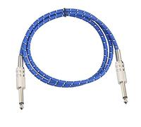 Video Mixer Audio Jack Guitar Cable Nylon Braided 6.35mm Male to Aux 1.8m for Amplifier