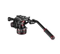 Manfrotto Nitrotech Fluid Video Head 608 for DSLR, Mirrorless, Video and Cinema Cameras - Continuous Counterbalance System 0-8 kg - Variable Continuous Fluid Drag System - 14 Kg Payload