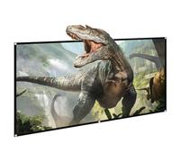 Video Projection Screen - 4K HD Anti-Light Projector Curtain, 16:9 Large Foldable Portable Film Cloth, 60-130 Inch Home Cinema Screen for Indoor and Outdoor Use | For Office, Classroom, School