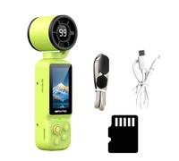 Video Recorder, Manual 180, Green WITH 64G MEMORY CARD | 180 Degree Rotatable Lens, 1.97inch Screen, 2000mAh 1080P Action Camera for Cycling Travel Vlog Video Record