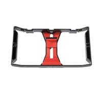 Video Rig and 1/4 Inch Thread with 3 Cold Shoe Mounts | Plastic Red Frame, for Podcast and On-the-go Shooting, Supports LED Light and Microphone