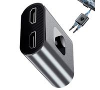 Video Selector,2 in 1 Out Adapter,Plug and Play DP Adapter - for PC Laptop Monitor TV Home Work Studio Classroom Control Room Video Conferencing Game Setup Streaming