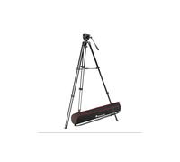 Manfrotto 500X Video Kit, Fluid Head and Aluminium Twin Leg Tripod, 5kg Payload, Flat Base, Mid-Level Spreader, Quick Release Plate, Vertical/Horizontal Shooting, for Mirrorless Cameras, Bag Included