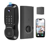 Video Smart Lock with Doorbell,6-in-1 Keyless Entry Door Lock for Front Door,Deadbolt Lock with Built-in WiFi 2K HDR Camera,Support Fingerprint,Keypad and Voice Unlock,Video Call,App Control