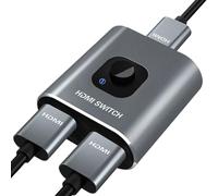 Video Splitter - 1.97x1.97x0.87 Inch 2 In 1 Out Adapter, Plug And Play Display Port Splitter, Split Extend | Splitters For Monitor, Multi-Monitor Display, 3 Separate Screens