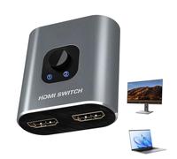 Video Splitter - 2 In 1 Out Adapter, Plug And Play Display Port Splitter | Screen Display Connection Device, High Speed Visual Signal Extension Cable For Laptop PC TV Monitor Classroom Setup