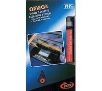 Video VHS VCR Cassette Tape Video Head Cleaner System Wet/Dry with Fluid