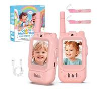 Video Walkie Talkies for 2 Pack Rechargeable Walkie Talkies (Pink)