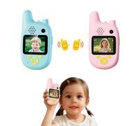 Video Walkie Talkies for Kids,2 Pack Rechargeable Walkie Talkies with Screen Display and Voice Changer,Outdoor Toys Garden Games Birthday Gifts,Long Range Toys Gifts for 3-12 Year Old Boys and Girls