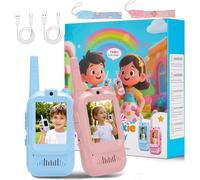 Video Walkie Talkies for Kids, 2 Pack with Camera & Real-Time Video Chat, Rechargeable Walkie Talkies with 4 Voice Effects,Interactive Toy for Boys Girls Ages 3-12,Outdoor Toys Birthday Toys Gift
