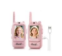 Video Walkie Talkies for Kids, Handheld Rechargeable Video Intercom Walkies Talkies Toys for Family Games,Camping Hiking