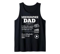 Videographer Dad Video Creator Father Family Memories Tank Top
