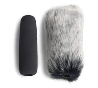 VideoMic Furry Windscreen and Foam Cover - Outdoor/Indoor Mic Wind Cover for Rode VideoMic, NTG2, NTG1 and WSVM Microphone by YOUSHARES (2 PACK)
