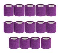 VideoPUP 14pcs Tattoo Grip Tape Purple, 2"x 5Yards Disposable Cohesive Tattoo Grip Cover Wrap Elastic Bandage Handle Grip Tube for Tattoo Machine Tattoo Grip Accessories