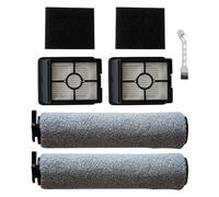VideoPUP 3649A Replacement 2 Vacuum Filters + 2pcs Brush Rollers+2 Sponges Compatible with Crosswave Vacuum Cleaner HF3 3649A with 1pc Cleaning Brush