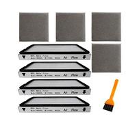 VideoPUP 4 Pack HEPA Exhaust Filters with Foam Filters, HEPA Media Filter Compatible with Kenmore EF-1 Compares to Model 86889, MC-V199H, 40324 + 1 Brush