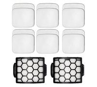 VideoPUP Replacement 2pcs HEPA Filter & 6pcs Foam Felt Filter Kit Compatible with Shark Rotator Navigator Lift-Away PowerFins Upright Vacuum LA301 LA300 UV850, Replace XHF320 XFFK320