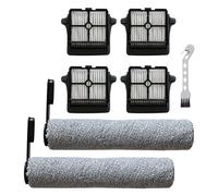 VideoPUP Replacement 4pcs Vacuum Filters with 2pcs Brush Rollers Compatible with Tineco Floor ONE S7 PRO Cordless Wet Dry Vacuum Cleaner with 1pc Cleaning Brush