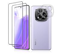 VideoSecu 2 + 2 Pieces for Tempered Glass for Xiaomi Redmi Note 14 Pro Plus Screen Protector, 9H Hardness Camera Protection HD Screen Protector, Bubble-Free, Oil-proof & Scratch-Resistant