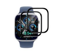 VideoSecu Pack of 2 Tempered Glass for Apple Watch Series 10, 46 mm Screen Protector, Flexible Self-Healing TPU Film, Scratch-Resistant, Bubble-Free, Anti-Fingerprint, Ultra Thin 0.2 mm, Perfect Fit