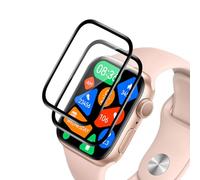 VideoSecu Pack of 2 tempered glass for Apple Watch Series 4/5/6/se (44 mm) protective film, self-healing protective glass, ultra-thin 0.2 mm, bubble-free, oil-proof and scratch-resistant
