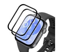 VideoSecu Pack of 2 Tempered Glass Screen Protectors for Huawei Watch Fit 3, Self-Healing Protective Glass, Ultra Thin 0.2 mm, Bubble-Free, Oil-Proof & Scratch-Resistant, Anti-Fingerprint Screen
