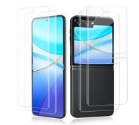 VideoSecu Pack of 2 Tempered Glass Screen Protectors for Samsung Galaxy Z Flip 5, Self-Healing Protective Glass, Bubble-Free, Oil-proof and Scratch-Resistant Protective Glass, Anti-Fingerprint Screen