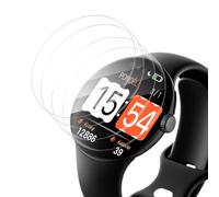 VideoSecu Pack of 4 Tempered Glass for Google Pixel Watch 3 45 mm Protective Film, Self-Healing Protective Glass, Ultra Thin 0.2 mm, Bubble-Free, Oil-Proof & Scratch-Resistant Protective Glass