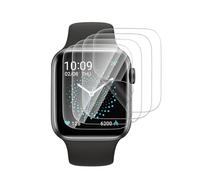 VideoSecu Pack of 4 Tempered Glass Screen Protectors for Google Pixel Watch 3, 45 mm, Flexible Self-Healing TPU Film, Bubble-Free, Scratch-Resistant, Anti-Fingerprint, Ultra Thin 0.2 mm, Perfect Fit