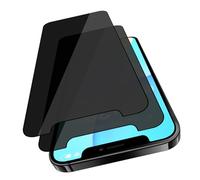 VideoSecu Privacy Screen Tempered Glass for iPhone 12 Mini Screen Protector, Pack of 2 HD 9H Hardness Bubble-Free Anti-Spy Screen Protector - 100% Touch Accuracy Privacy Screen Protector