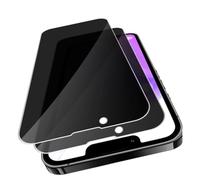 VideoSecu Tempered Glass Privacy Screen for iPhone 13 Pro Max Privacy Screen Protector, Pack of 2 Privacy Screen Protectors, 9H HD Clear, Anti Spy Protective Glass, Anti-Scratch, Shockproof, for