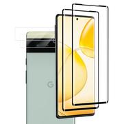 VideoSecu Tempered Glass Screen Protector for Google Pixel 6, 9H Hardness, HD Bubble-Free Tempered Glass Screen Protector, 100% Touch Accuracy, Scratch-Resistant, Full Coverage, Pack of 2 + 2