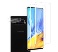 VideoSecu Tempered Glass Screen Protector for Samsung Galaxy S10, 9H Hardness, HD Bubble-Free Tempered Glass Screen Protector, 100% Touch Accuracy, Scratch-Resistant, Full Coverage, Pack of 2 + 2