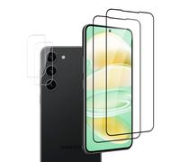 VideoSecu Tempered Glass Screen Protector for Samsung Galaxy S23, 9H Hardness, HD Bubble-Free Tempered Glass Screen Protector, 100% Touch Accuracy, Scratch-Resistant, Full Coverage, Pack of 2 + 2
