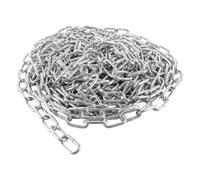 VIDETOL 10 Metres Length 304 Stainless Steel Chain, 4mm Heavy Duty Chain Links, Galvanized Steel Welded Link Chains Lift for Fence Gate, Garage Doors, Swing Chains and Bicycle Security Lock