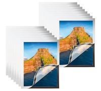 VIDETOL 15 PCS A4 Magnetic Frame, Self Adhesive Magnetic Picture Frame, Silver Magnetics Display Frames for Poster, Photos and Certificate