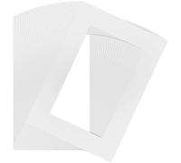 VIDETOL 20 PCS Picture Mounts, A3 Picture Frame Mats, White Cardboard Photo Mount Fit A4 Image, Paintings, Artwork