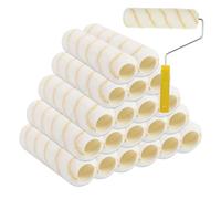 VIDETOL 25 PCS Roller Sleeves, 9 Inch Professional Paint Roller Set, Polyester Paint Rollers with Paints Rollers Handle for Ceiling Decoration, Renovations, Repair