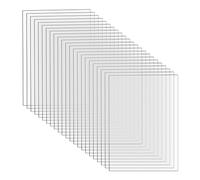 VIDETOL 50 PCS Clear Acrylic Sheets A6, 4x6 Inch Clear Perspex Sheets, A6 Acrylic Sheet with Protective Film for DIY Craft, Painting, Glass Replacement
