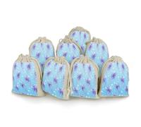 VIDI 8 PCS Jellyfish Tentacle Drawstring Gift Bags Cotton Linen Party Favors Bags Reusable Burlap Bags for Decorated Event Holiday Party Favors, Wedding Favors
