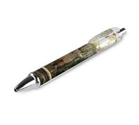 VIDI Ballpoint Pens Jungle God Fine Point 0.5mm Black Pen with Super Soft Grip Ball Point Pen Smooth Writing Retractable Pens for Men Women 1 PCS