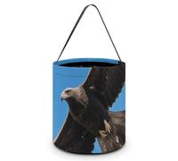 VIDI Halloween Candy Tote Bag - Eagle in The Sky Trick Or Treat Bucket with Handles, Pumpkin Party Favor Basket