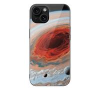 VIDI Jupiter Red Spot Compatible for iPhone 15 Case Shockproof Tempered Glass Phone Case Slim Aesthetic Protective Cover for Women Men