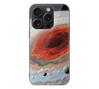 VIDI Jupiter Red Spot Compatible for iPhone 15 Case Shockproof Tempered Glass Phone Case Slim Aesthetic Protective Cover for Women Men