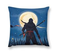 VIDI Moonlight Watercolor Style Ninja Pillow Covers Decorative Throw Pillow Covers Farmhouse Double-Sided Pillowcases Soft Cushion Cases Christmas Home Decor for Couch Bed Sofa Living Room 18 "x18