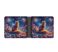 VIDI Slim Wallet for Men The Fur of Science Fiction Bifold Wallets Front Pocket Credit Card Holder Leather Money Clip